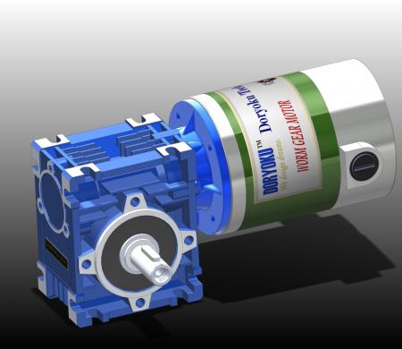 100W DIA80 XS NMRV Schneckengetriebe - DC-Schneckengetriebemotor WG80XS. NMRV 030 56B14 installiert in Gartengeräten, Rasenmähern. NMRV 025 oder 63B14 ist optional.